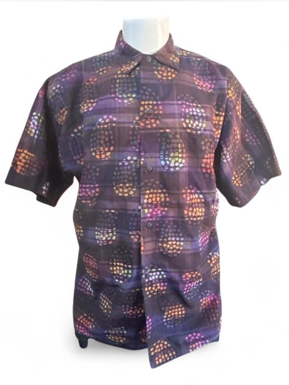 TRUE VINTAGE KONA BAY FABRICS BATIK BUTTON-UP streetwear Y2K